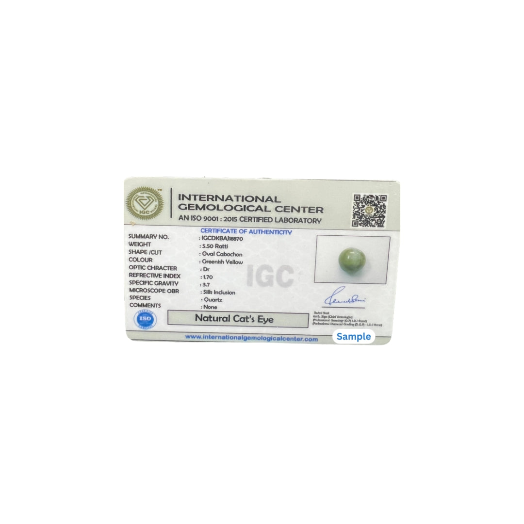 Natural Cat’s Eye (Lehsunia) 7.40cts (5/36)