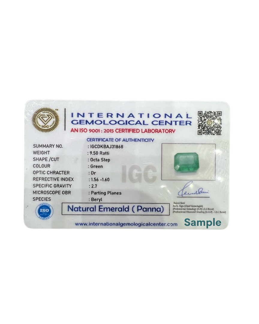 Natural Emerald (Panna) 9.43cts (42/525)
